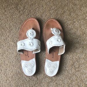 White Jack Rogers Sandals